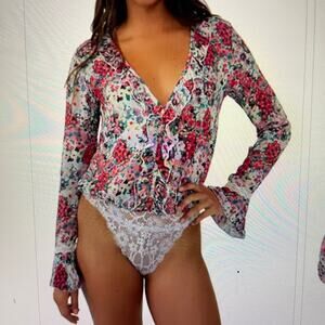 NWT Free People Intimately Heat Wave Bodysuit Size L